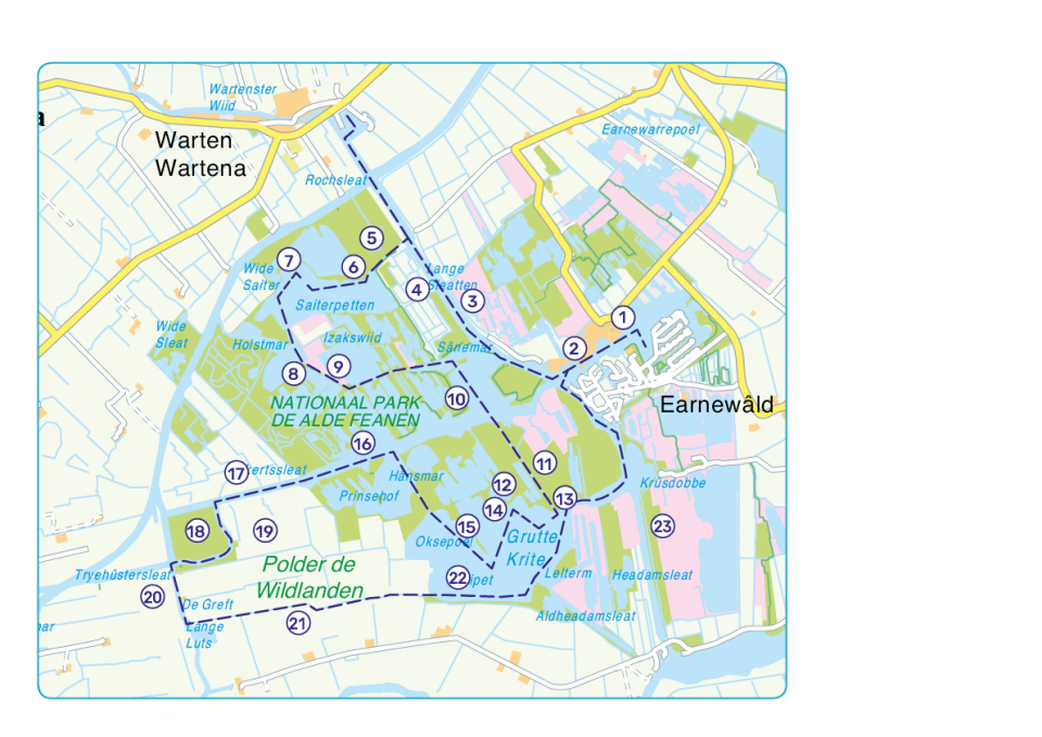 Vaarroute Alde Feanen
